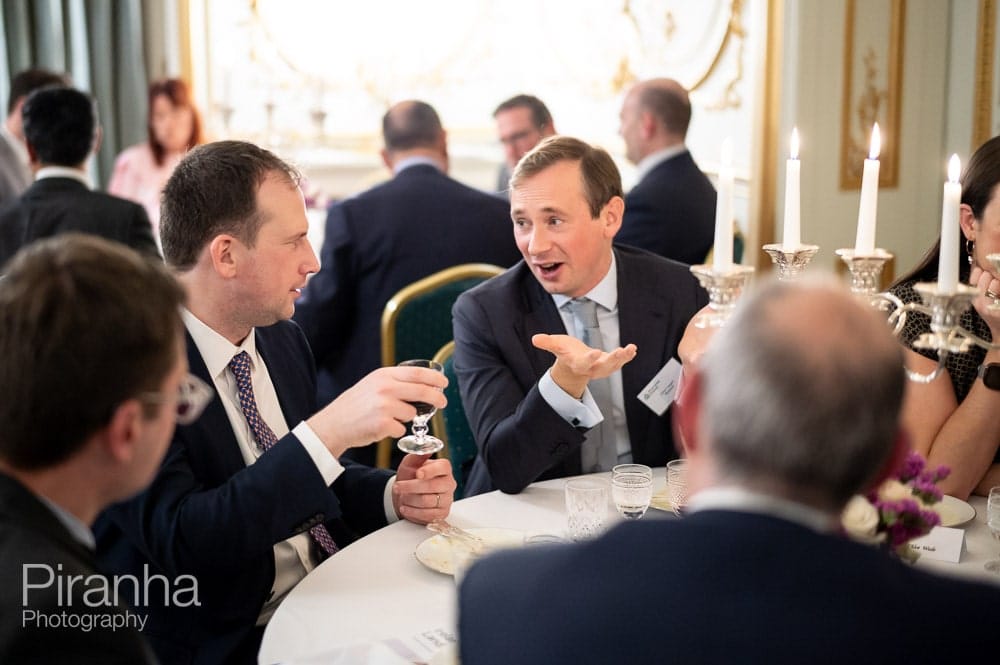 Irish Embassy in London event photographer - Dinner photography of guests