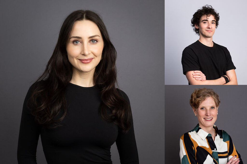 Why does the camera unsettle some people and not others? 3 Headshots of three people taken in London