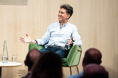 Event Photography of Ed Miliband at the Royal Society of Arts.