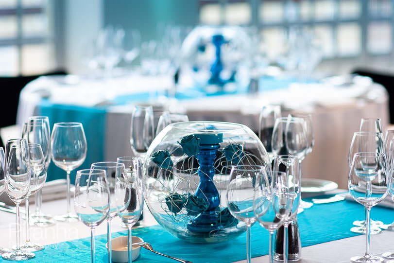 Venue photography of room setups for the Royal Institute of British Architects - RIBA Room set up photograph for RIBA in central London for possible client events table decorations
