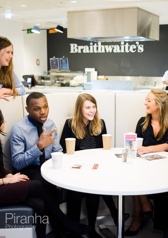 Photography at law firm for graduate recruitment brochure