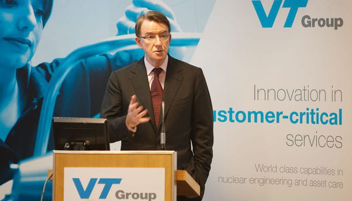 Lord Mandelson pr photography for VT Group and Madano PR