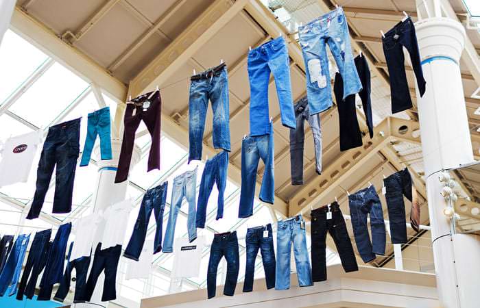 Photograph of Jeans in Shopping Centre for Jeans for Genes Day Photograph of Jeans in Shopping Centre for Jeans for Genes Day