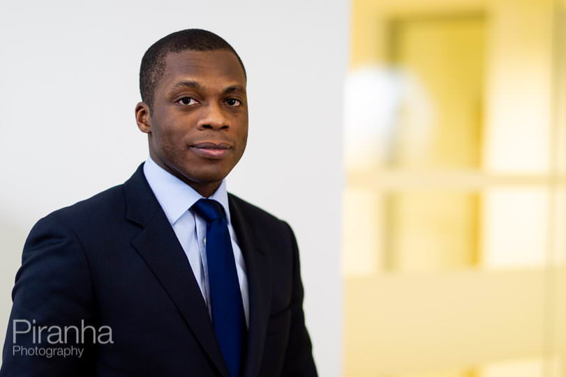 portrait of private equity company employee taken in London offices
