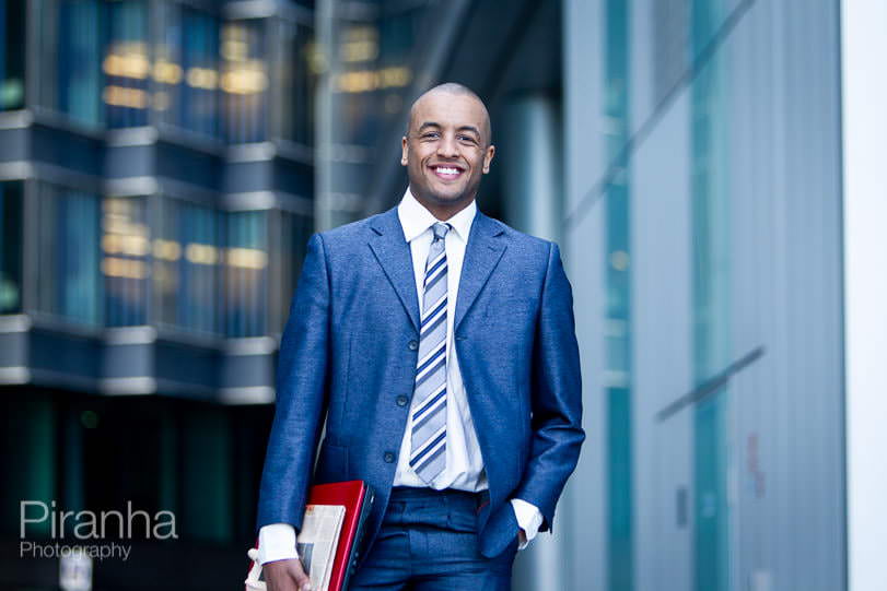Business man photograph for business school in London