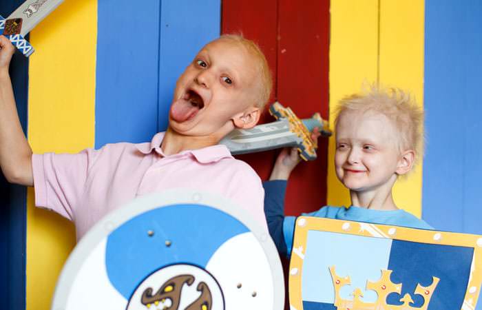 children_charity_photograph Photograph of children with disorder for charity