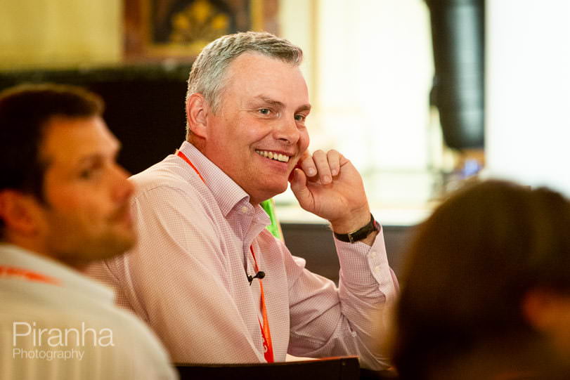 Energy conference photography in London reaction shot