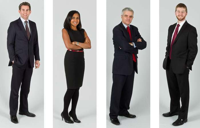 staff photographed in London