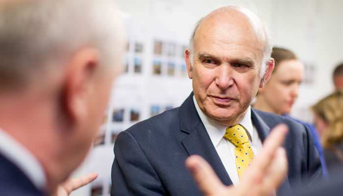 Vince Cable Photograph London