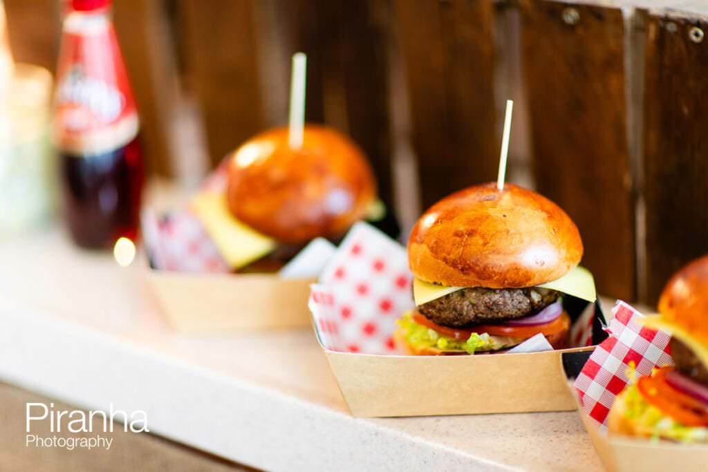Excel stand photography of catering company's food offering