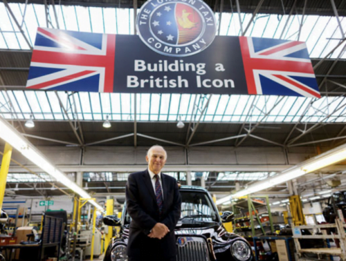 Geely photograph with Vince Cable for PR purposes