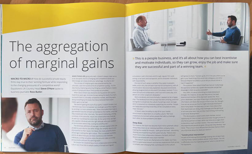 Platform magazine featuring photography of interview