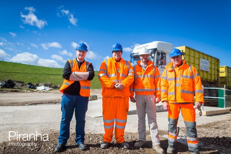 Team Photography of landfill site for PR and press