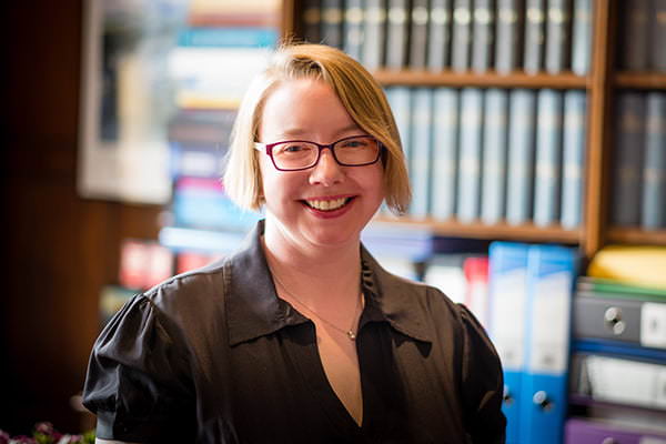 Portrait Photographer of Oxford Professor in her rooms in college