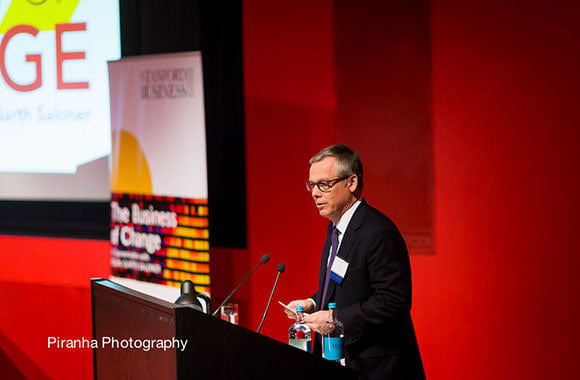Corporate Photographer London - event photography at graduate school event - speaker
