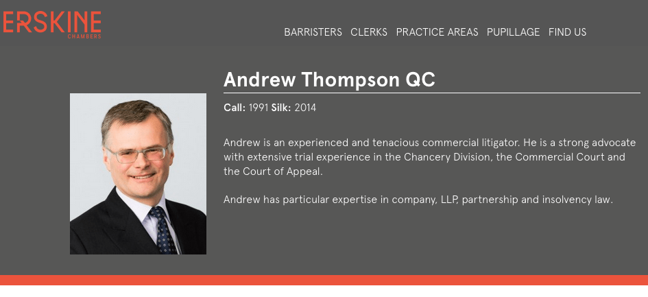 Barristers Website - Portraits