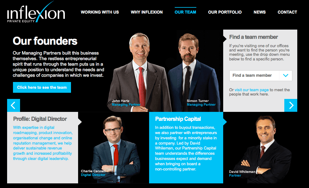 Private Equity Company Website