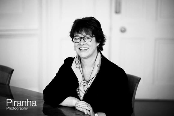 PR company black and white picture