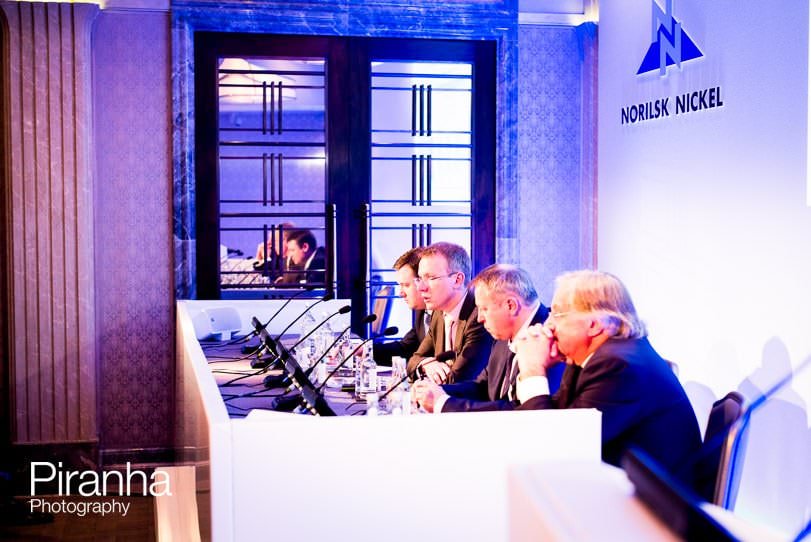 Photography of panel discussion during capital markets day in London