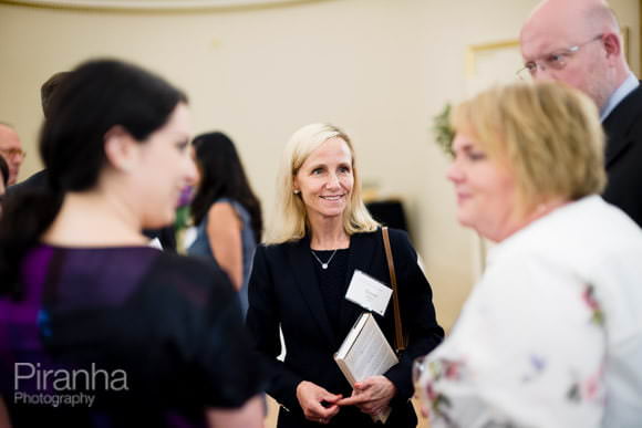 Guests during university drinks reception