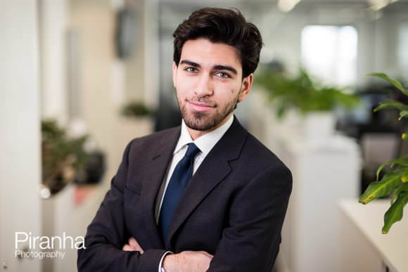 Individual head shot in London offices