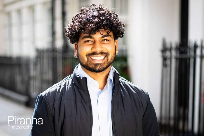 Business portrait taken in London at outdoor location.