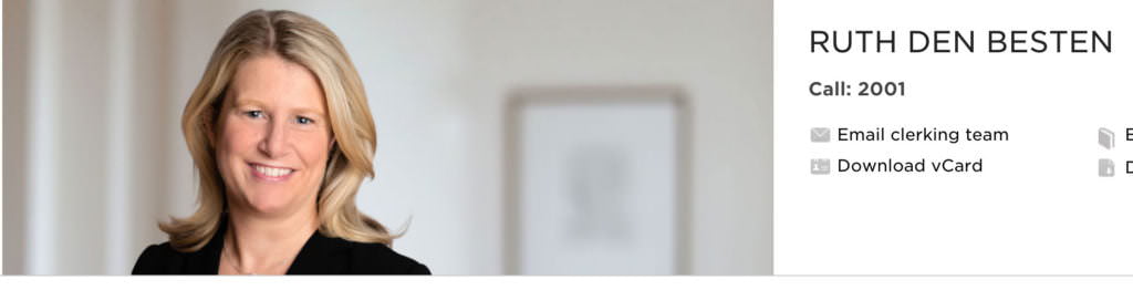 Female barrister photographed in London - portrait for new website