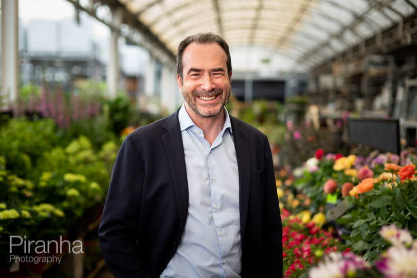 Photograph of CEO of Kingfisher taken at B&Q for the Times newspaper