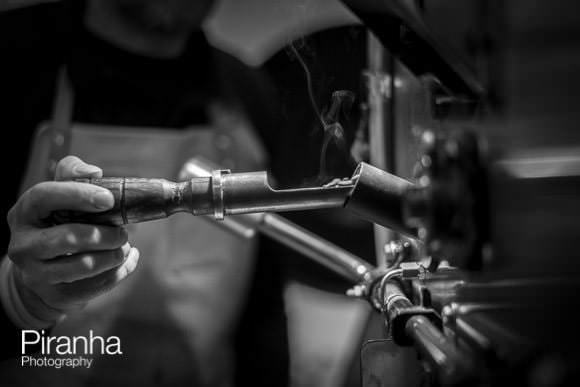 Photography of the process invovled in in making the coffee