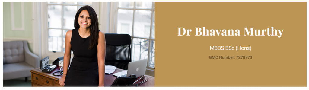 Doctor photographed in Harley Street consulting rooms for new website
