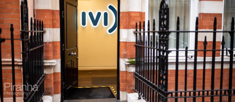 Photography for website of medical offices front door in London