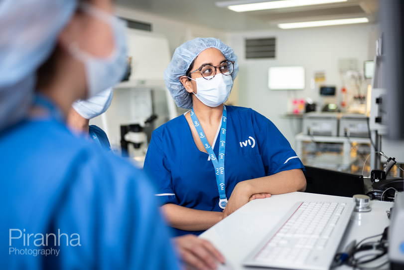 Working laboratory photography for medical website.