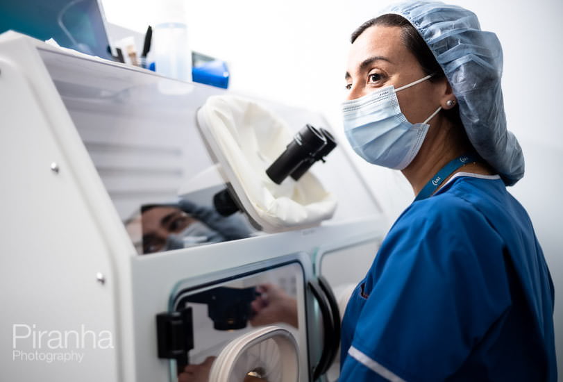 Working laboratory photography for medical website.