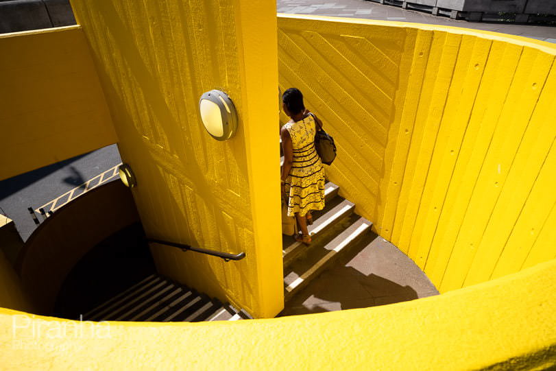 London photography project - woman on the Southbank