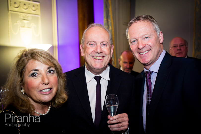 Celebrity Party Photography in London Gyles Brandreth and Rory Bremner