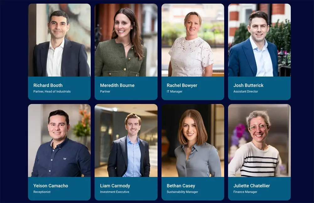 Private equity company staff members at work in their London offices. All employees had their headshots taken for the new website over a number of months.