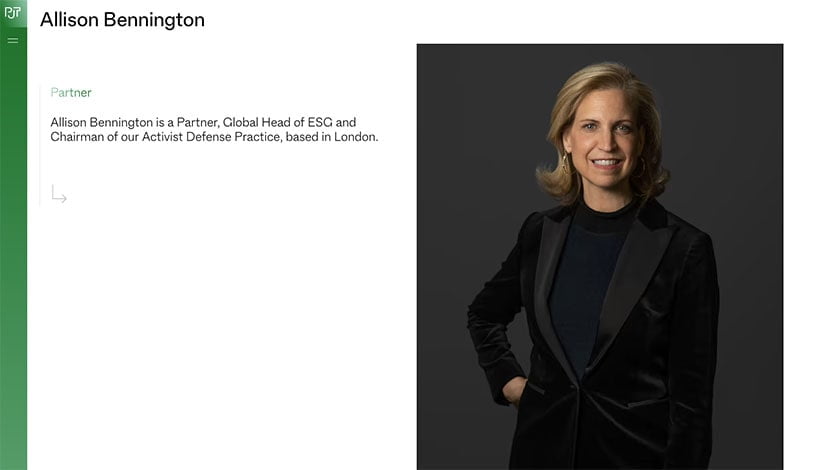 Web page with new headshot