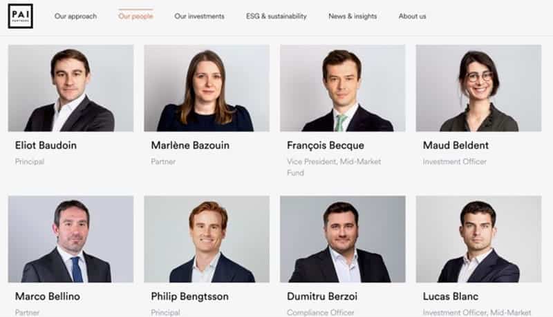 Private equity firm photography - headshots in Paris and London