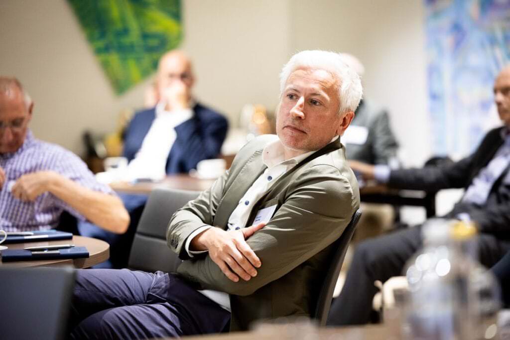 photograph of attendee at London conference