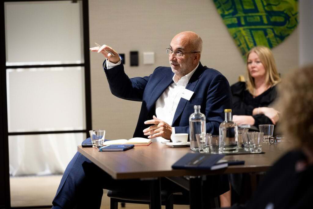 photograph of attendee at London conference