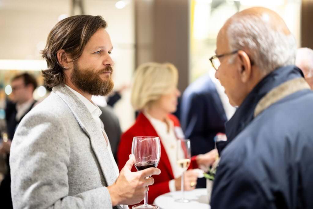 photograph of attendee at London conference