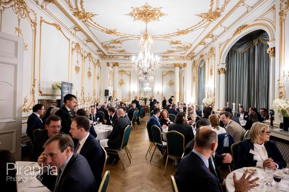 Irish Embassy in London event photographer - Dinner photography