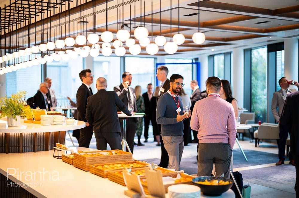 London Stock Exchange - business event photography of breakfast meeting
