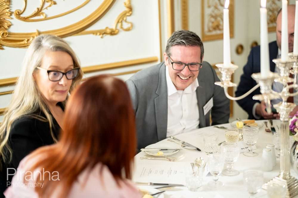 Irish Embassy in London event photographer - Dinner photography of guests