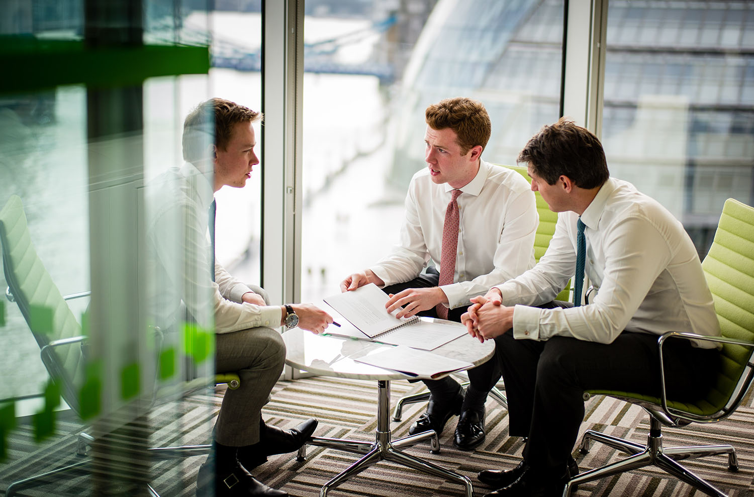 Private Equity Photography of executives meetings in Terra Firma's London Offices