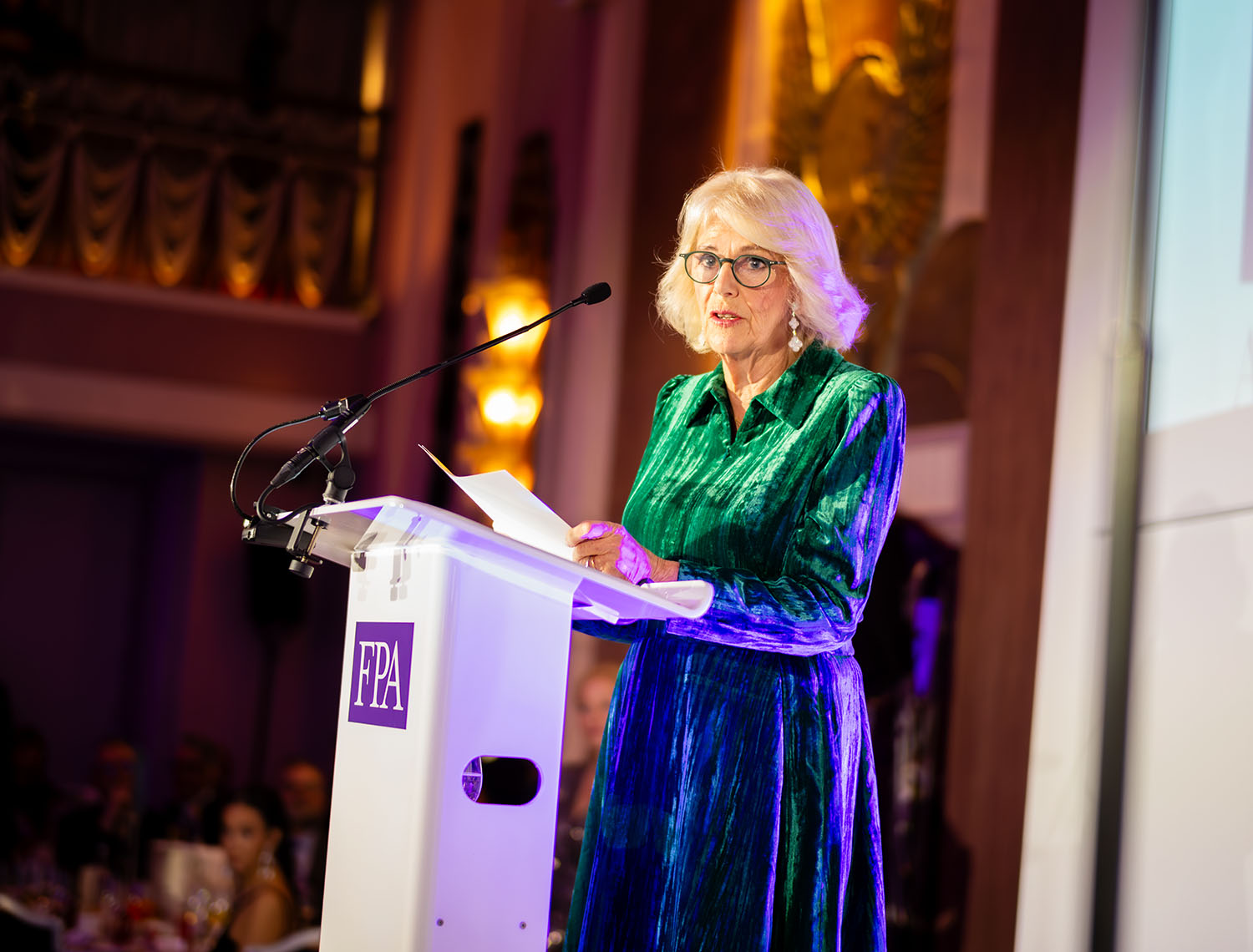 Conference Corporate Event Photographer London Her Majesty The Queen Photographed at FPA Awards Night in London